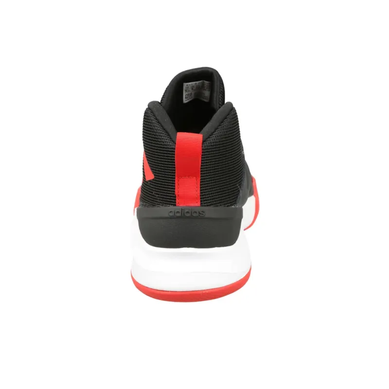 Adidas OwnTheGame Me Mid Top Basketball Shoes Black Red Kids'-3
