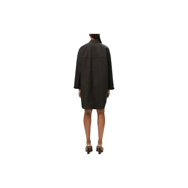 AMBUSH Oversized Long Shirt Dress 'Black'-2