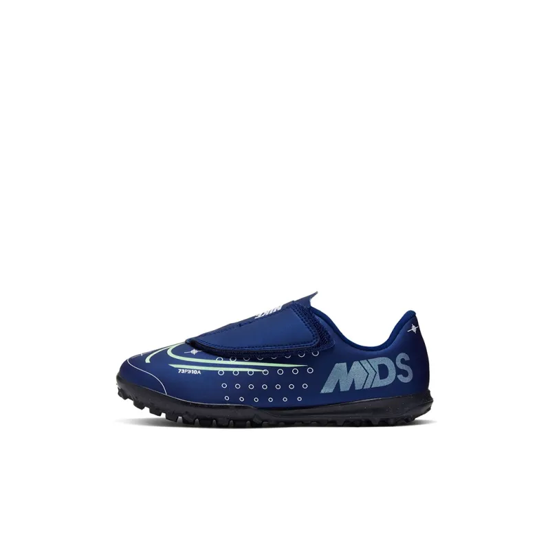 Nike Mercurial Vapor 13 Assassin 13 Club MDS Low Top Kids' Soccer Shoes Navy Blue Children Aged 3 7 Years Old-0