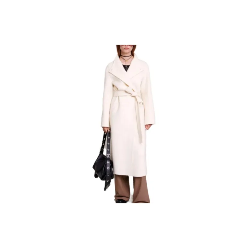 Maje Belted Single-breasted Coat-1