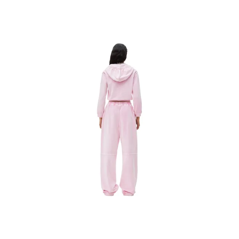 Alexander Wang Zipped Velvet Hoodie-3