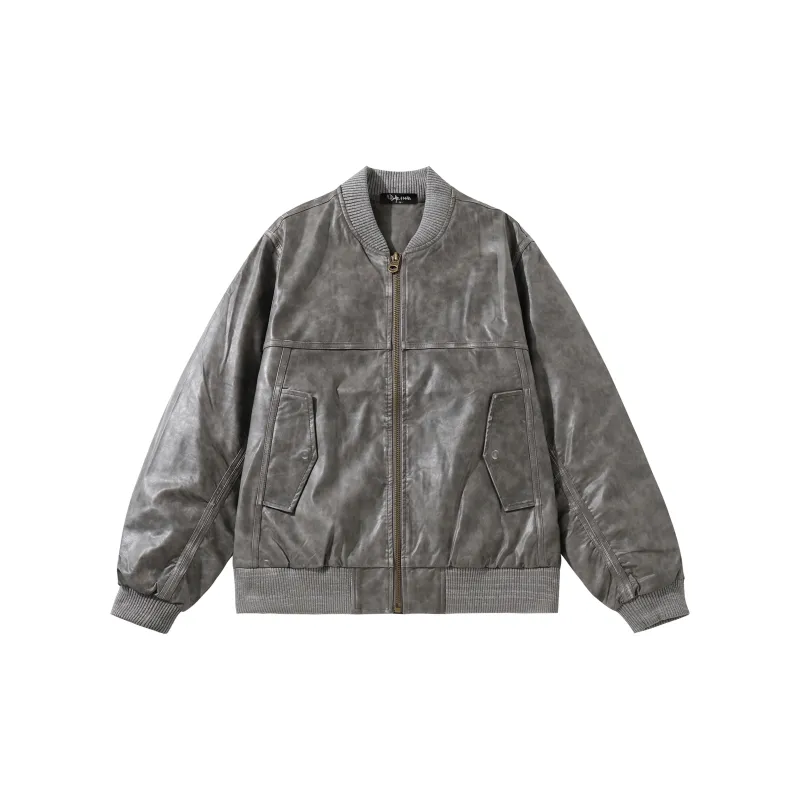 *EVAE+MOB Leather Jacket Unisex-5