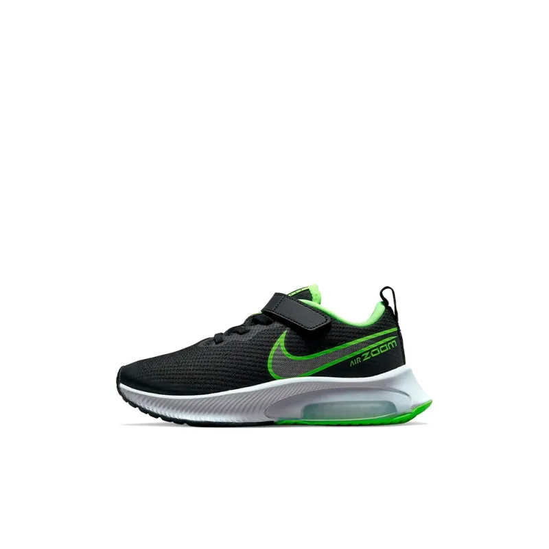 Nike Air Zoom Arcadia Low Top Kids Lifestyle Shoes Black Green Children Aged 3 7 Years Old-0