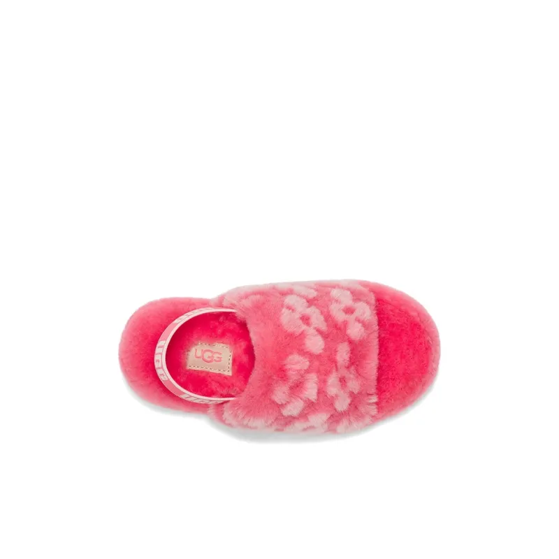 UGG Fluff Yeah Slide Poppy Strawberry Toddler-3