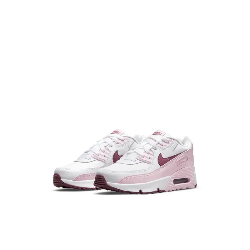 Nike Air Max 90 Kids Lifestyle Shoes Pink White Children Aged 3-7 Years Old-2