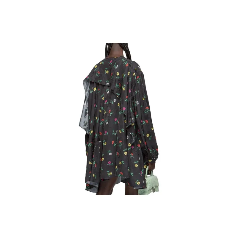 Balenciaga Long-Sleeved Dresses Women's Black-2