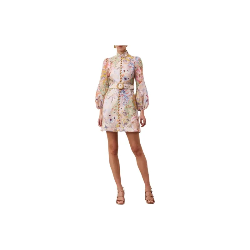 Zimmermann Illustration Belted Mini Dress-3