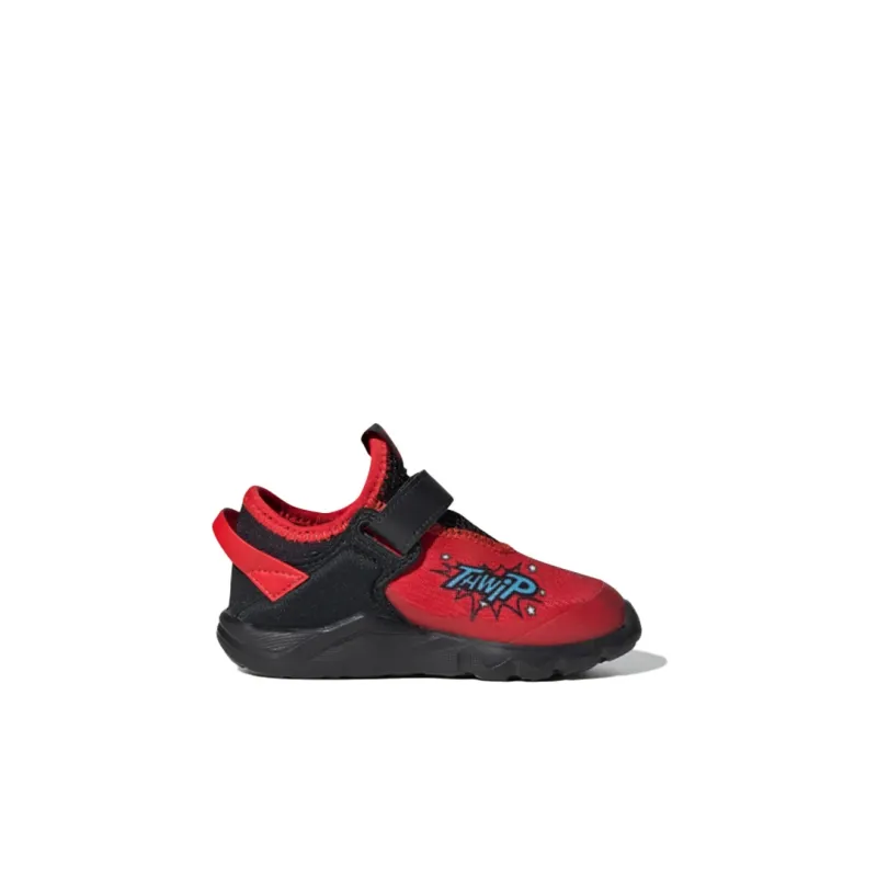 MARVEL x Adidas Breathable Mid Top Toddler Shoes Red Black Infant And Toddler-1