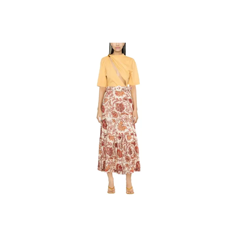 Zimmermann Vitali Frill-hem Midi Skirt-1