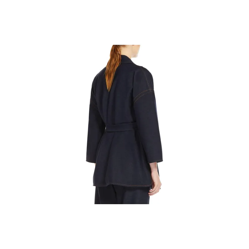 MaxMara Jackets Coats Women's Marine Blue-1