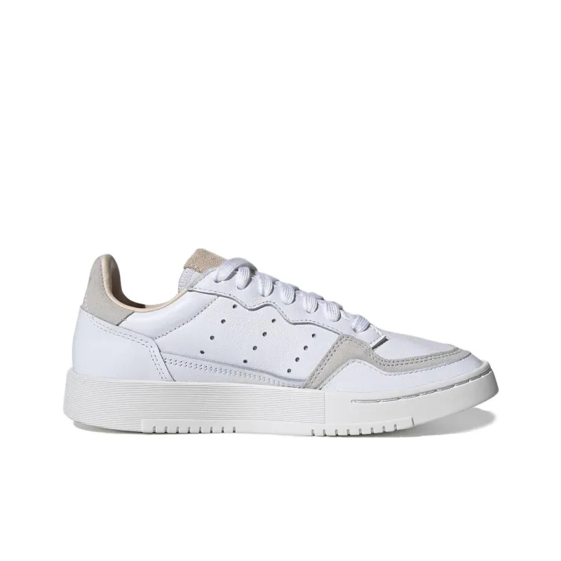 Adidas Originals Super Court Low Top Kids' Skateboarding Shoes White Brown Teenagers-1