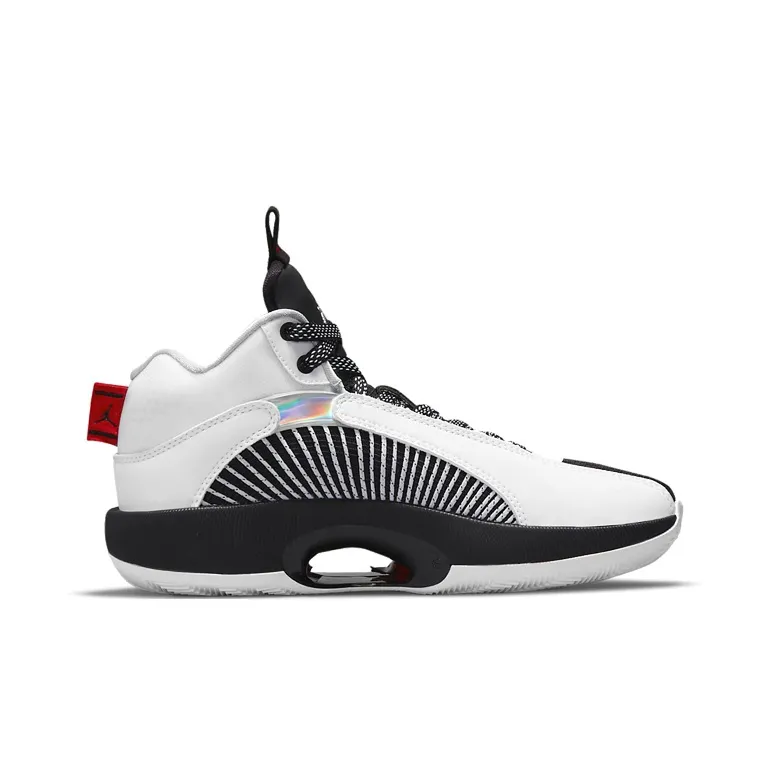 Jordan XXXV White Metallic Silver Black GS-1