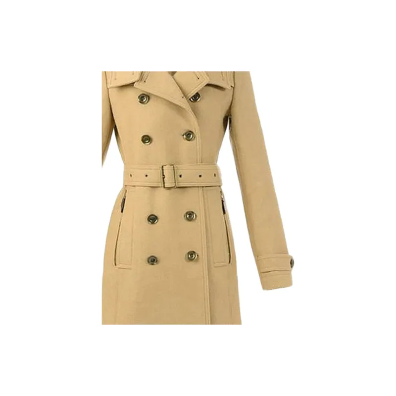 Burberry Coat Women's Light Brown-4