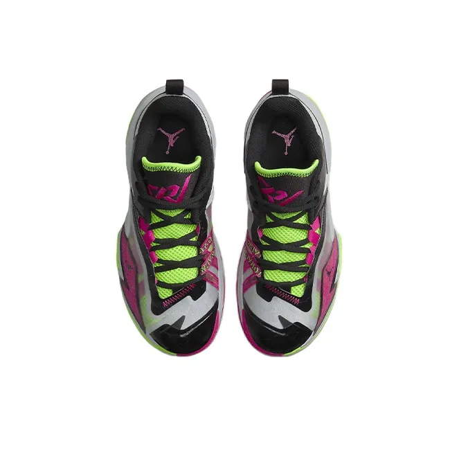 Jordan One Take 3 Russell Westbrook 3 Minimalist Low Top Basketball Shoes Green Red Black Teenagers-3