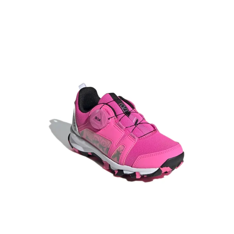 Adidas Terrex Boat Hiking K Slip Resistant And Breathable Low Top Outdoor Shoes Pink White Kids'-2