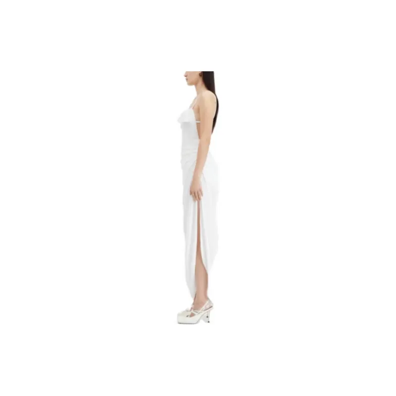 Jacquemus La Robe Saudade Longue 'White'-1