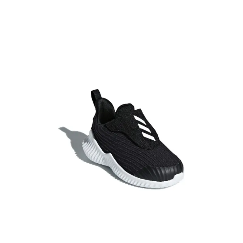 Adidas Fortarun Ac I Anti Slip Wear Resistant Low Top Toddler Shoes Black White Infant And Toddler-2
