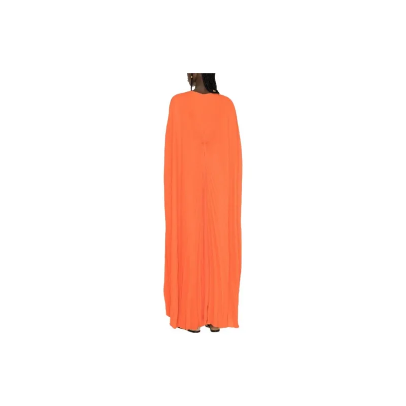 Valentino Long-Sleeved Dresses Women's Orange-1