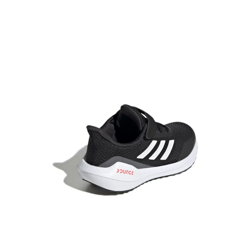 Adidas EQ21 Run Bounce BP Abrasion Resistant Cushioning Breathable Low Top Kids' Running Shoes Black Kids'-3