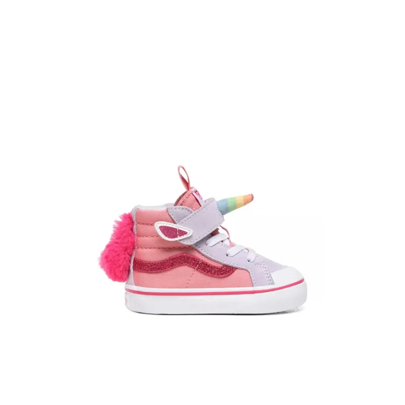 Vans SK8 Reissue 138 V Anti Slip Wear Resistant High Top Skateboard Shoes Pink Infant And Toddler-1