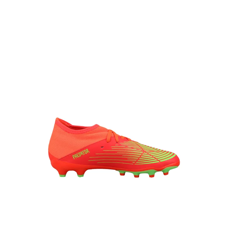Adidas Edge.3 Mg J Anti Slip Wear Resistant Low Top Kids' Soccer Shoes Red Kids'-1