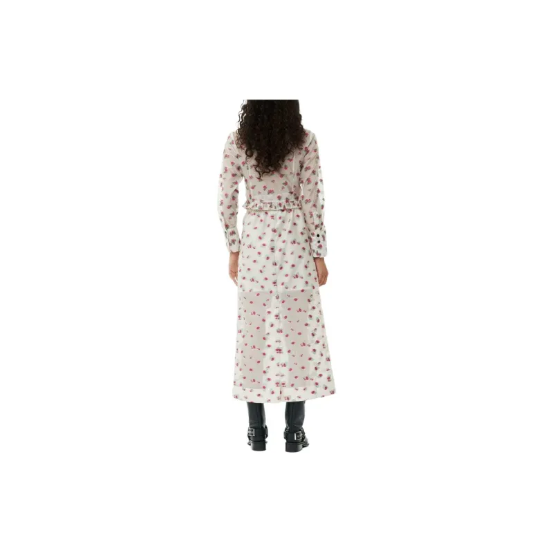 GANNI Casual Long Skirts Women's White-2