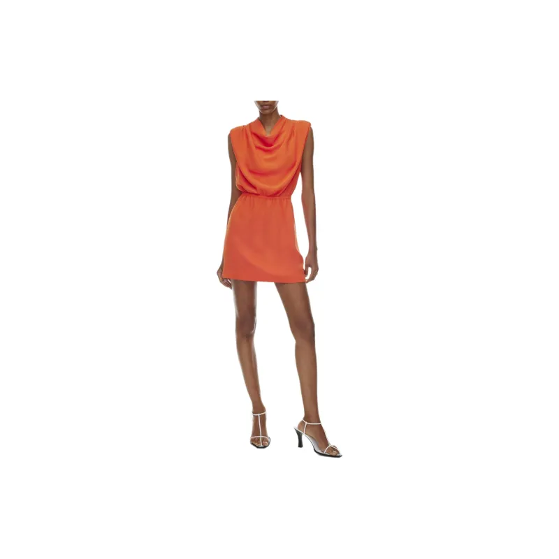 ARITZIA Babaton Carter Sleeveless Dress Sleeveless Dress Women's Hot Cheeky Red/Hot Blush Red Lips-2