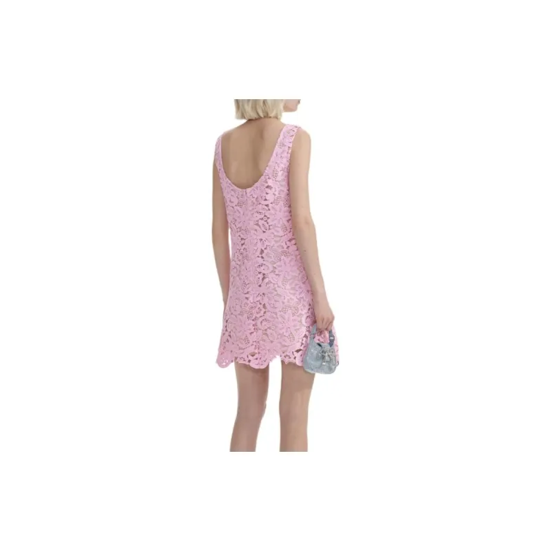Self portrait Sleeveless Dress Women's Pink-1