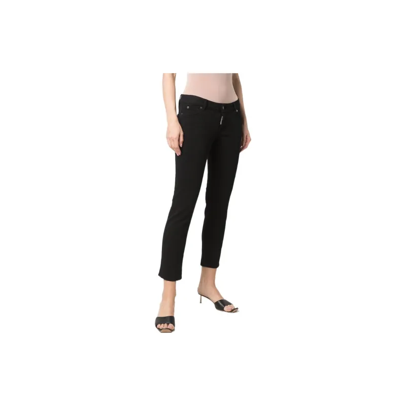 DSQUARED2 Cropped Low rise Trousers-1