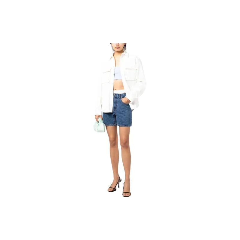 Alexander Wang Low rise Layered Denim Shorts-1