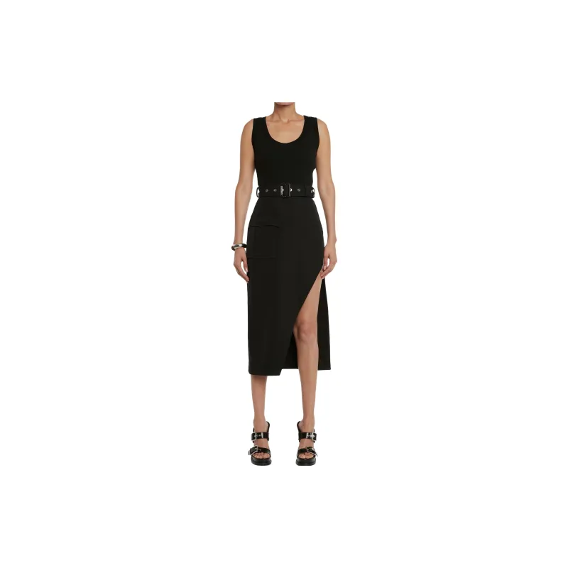 Alexander McQueen Belted Sleeveless Dress-2