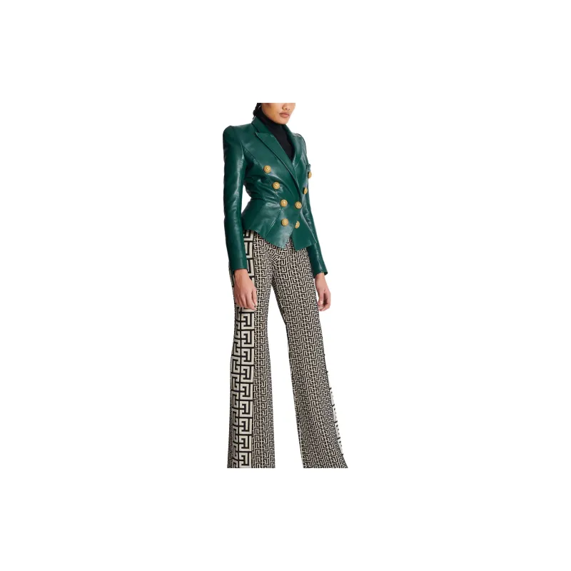 BALMAIN Jackets Women's Green-5