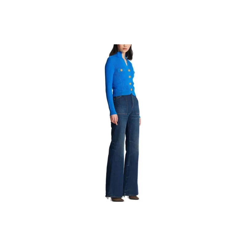 BALMAIN Sweaters Women's Blue-4