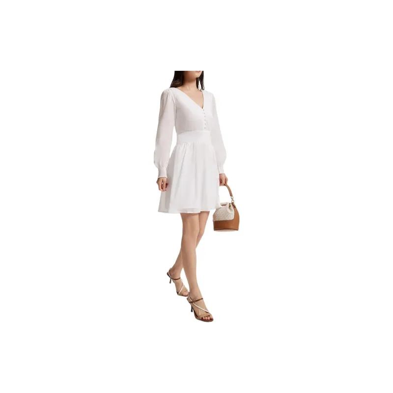 MICHAEL KORS Long Sleeved Dresses Women's White-2