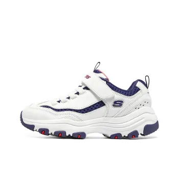 Skechers Kids Lifestyle Shoes White Blue Teenagers