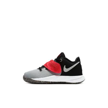 Nike Slip-Resistant Cushioning Low-Top Children's Basketball Shoes Black Gray Red Children Aged 3-7 Years Old
