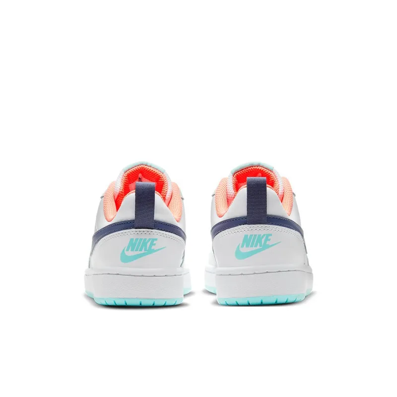 Nike Court Borough Low 2 White Navy GS-11