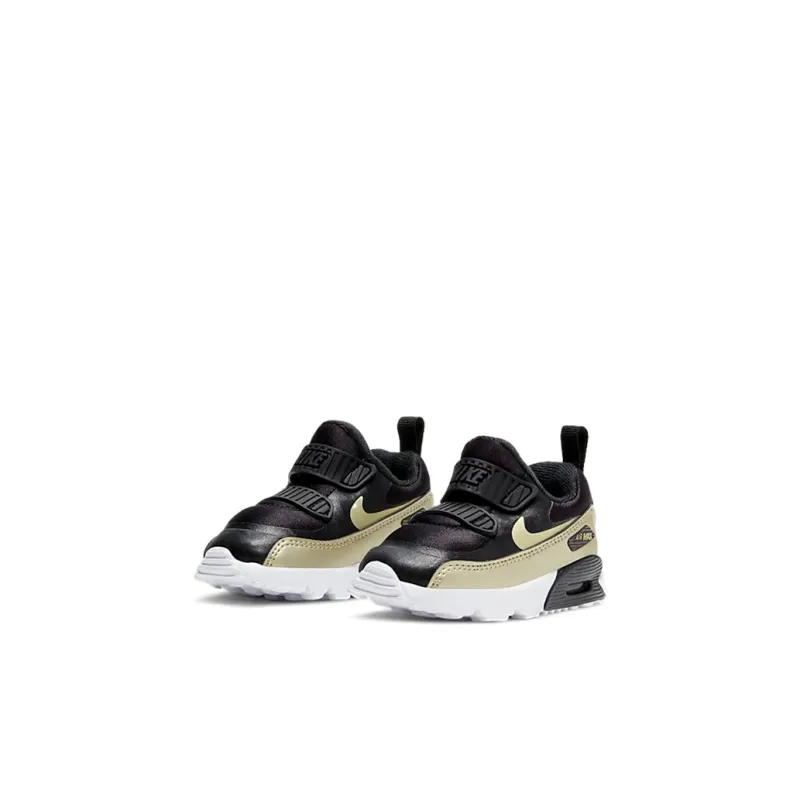 Nike Air Max 90 Tiny BT Low Top Toddler Shoes Black Gold Infant And Toddler-2