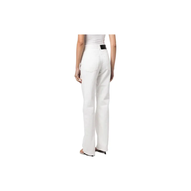FERRAGAMO High-waist Straight-leg Denim Trousers-2