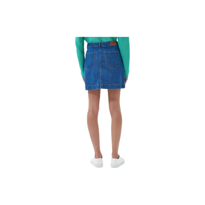 BARBOUR Thistle Skirt Denim Short Skirts Women's Blue-2