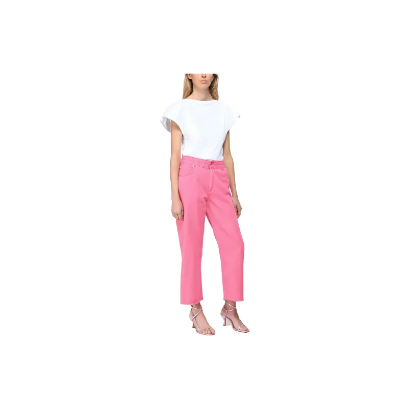 ISABEL MARANT Sebani Padded Asymmetric Crewneck T Shirt-3