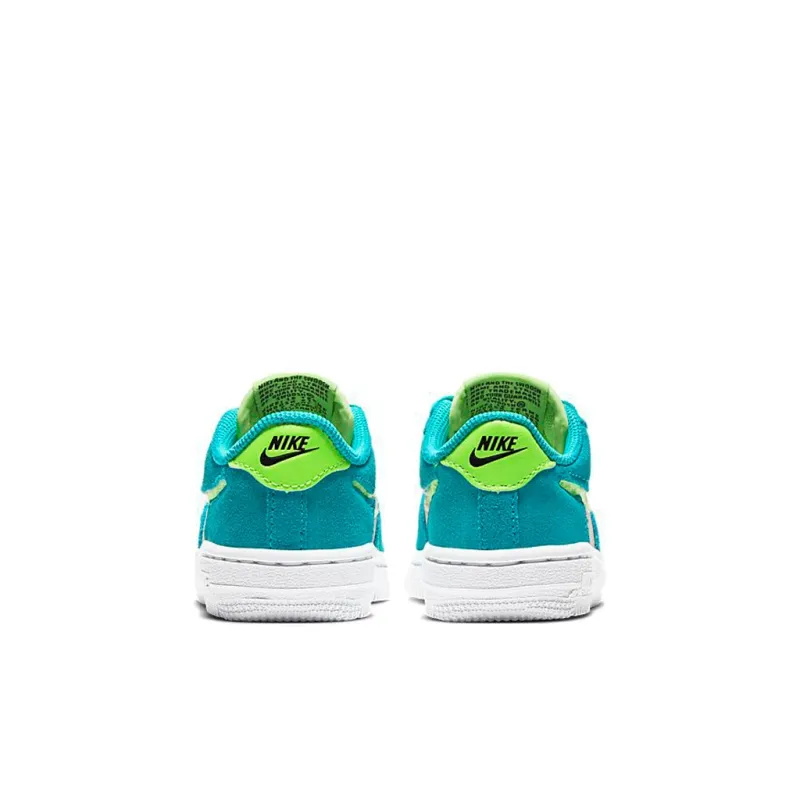 Nike Air Force 1 Anti Slip Wear Resistant Low Top Toddler Shoes Pink Green Infant And Toddler-4