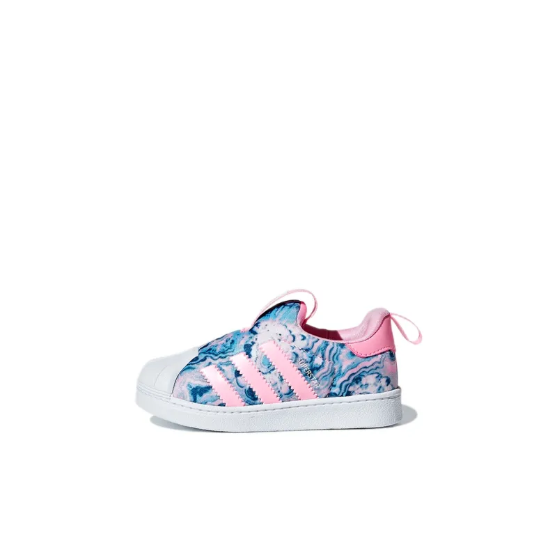 Adidas Originals Superstar Series 360 I Slip-Resistant Anti-Kick Low-Top Skateboard Shoes Soft Pink Infant And Toddler-0