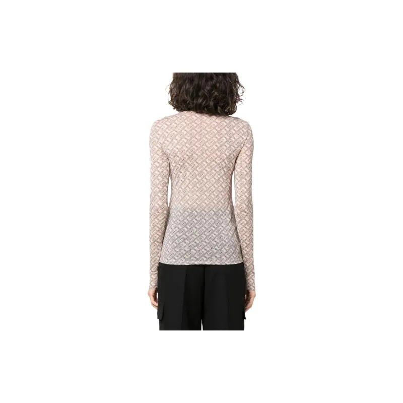 PINKO Logo-print Semi-sheer Top-3