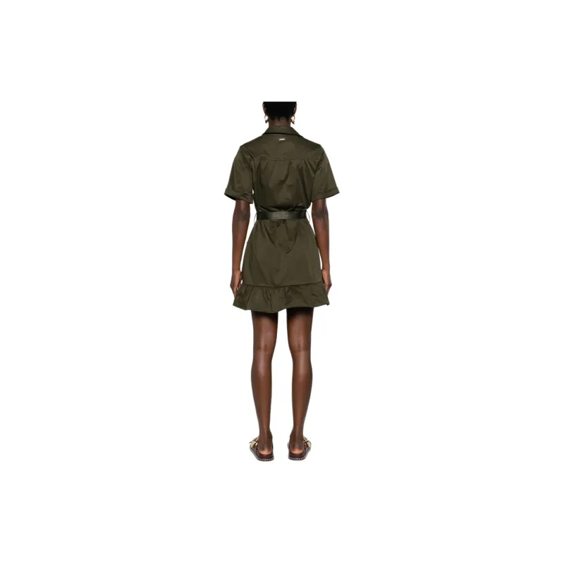 LIU·JO Short Sleeved Dress Women's Olive Green-1