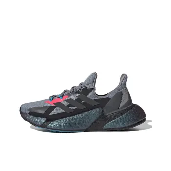 Adidas X9000l4 Anti Slip Wear Resistant Low Top Running Shoes Gray Black Teenagers