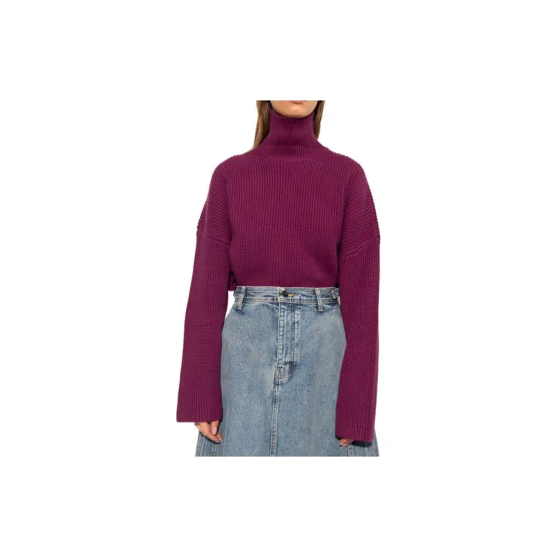 Balenciaga FW23 Sweater Regular Fit Women's Purple-1