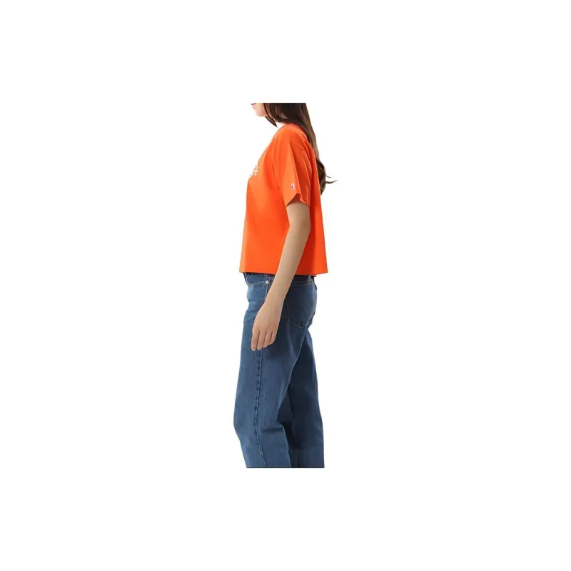 Champion SS24 Drop Shoulder Sleeve T Shirt Women's Orange-3