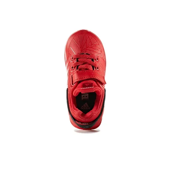 Adidas Rapidarun I Spider Man Slip Resistant Low Top Toddler Shoes Red Black Infant And Toddler-3