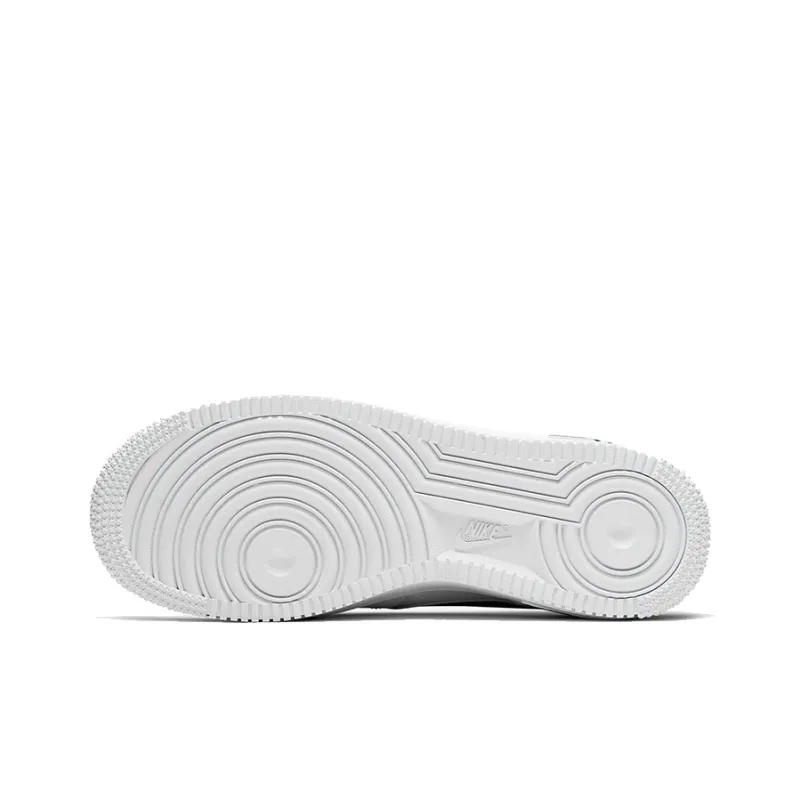 Nike Air Force 1 Low White Black Metallic Silver GS-4
